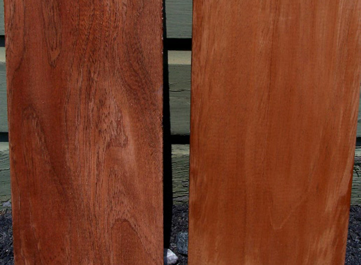 Utile (left) & Genuine Mahogany (right)