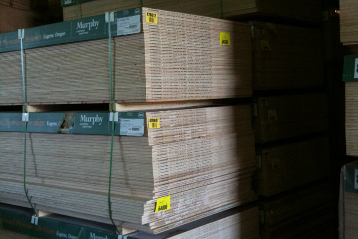 plywood stack